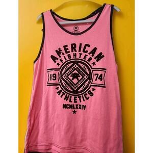 American Fighter Tank Top Men Large Orange Nwt Excellent CR10 MMA Biker NWT New